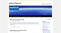 Desktop Screenshot of haddockresearch.com